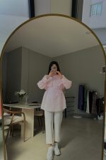 Kate Taş Detaylı Pembe Gömlek - Görsel 3