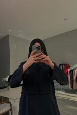 Isabella Modal Siyah Elbise - Görsel 2