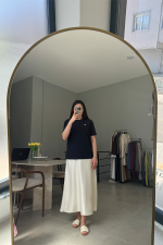Lily Lacivert Kalpli Tişört - Görsel 2