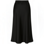 Nili Siyah Saten Etek