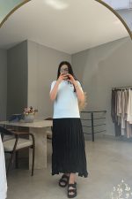 Lily Mavi Kalpli Tişört - Görsel 3