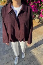Valencia Bomber Ceket Bordo - Görsel 2