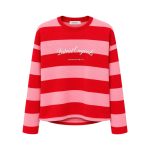 Viva Çizgili Sweatshirt Kırmızı